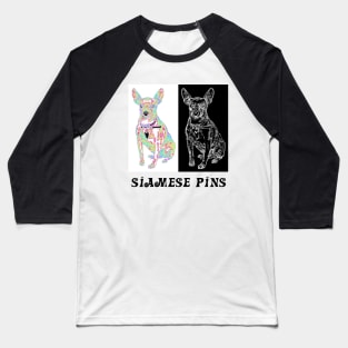 Siamese Pins Baseball T-Shirt